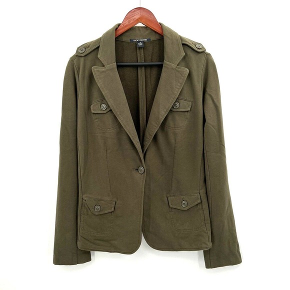 Lucky Brand Jackets & Blazers - Lucky Brand Green Military Blazer Jacket Medium